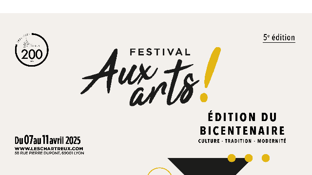 5e édition du festival AUX ARTS ! du 7 au 11 avril 2025. PRENEZ PLACE !