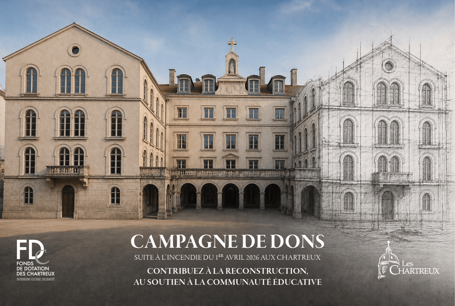 Campagne de dons suite à l'incendie advenu début avril 2026